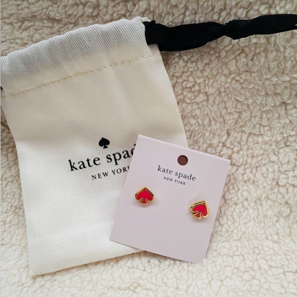 Kate Spade Red Stud Earrings Jewelry
